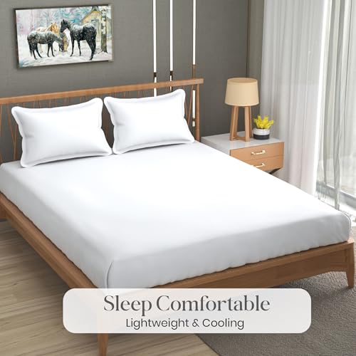 Drap de lit en microfibre pour des nuits fraîches et blanches dans votre chambre