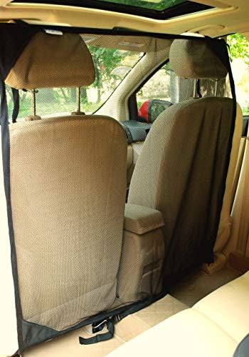 NAC&Zac SUV Pet Barrier - High See Through Net Vehicle Pet Barrier to Keep Dogs and Pet Hair Out of Front Seat