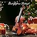 Beginner Violin 4/4, Full Size Violin for Adults, Teens, Student Age 12+, Acoustic Fiddle Kit with Hard Case, Bow, Rosin, Bridge (Natural)