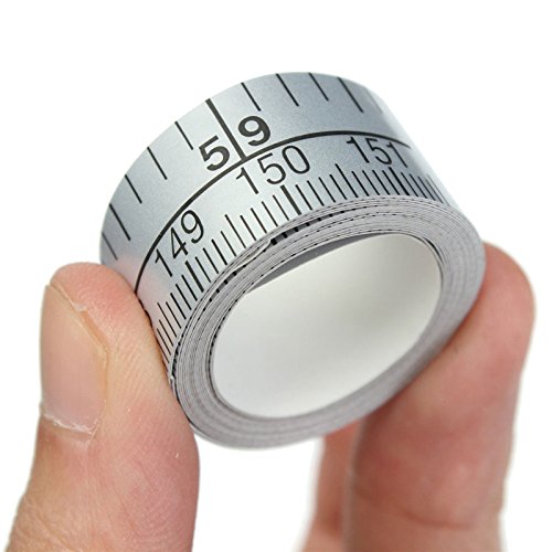 ZjKnitting - 150cm Vinyl Silver Self Adhesive Measuring Tape Measure ...
