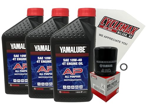 Cyclemax Standard Yamalube Oil Change Kit compatible with 2003-2006 Yamaha KODIAK 400
