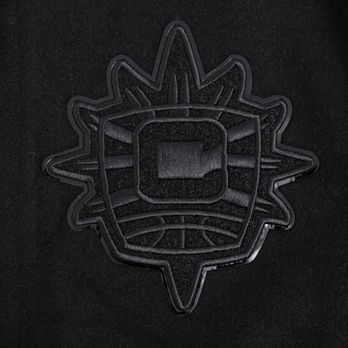 Image of Pro Standard Mens WNBA Classic Triple Black Varsity Jacket