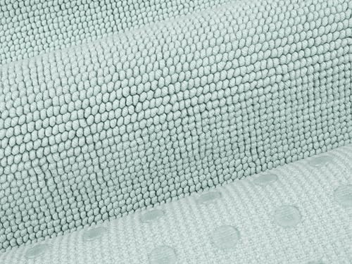 Image of Cotton Paradise 100% Cotton Turkish Bathmat Rug, Soft Absorbent Quick Dry Non Slip, 20x34 Bathmat Rug, Mint Green