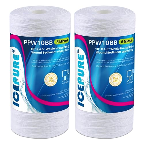 Image of ICEPURE 5 Micron 10 inchx4.5 inch Whole House Sediment String Wound Water Filter
