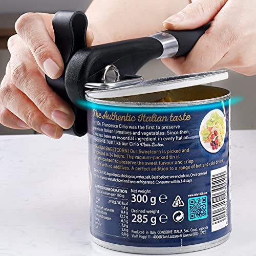 Can Opener Smooth Edge Manual, Can Opener Handheld, No Sharp Edges, Easy Turn Knob & Comfortable Non-slip Handle, Safe Side Cut Can Opener for Seniors - Image 4