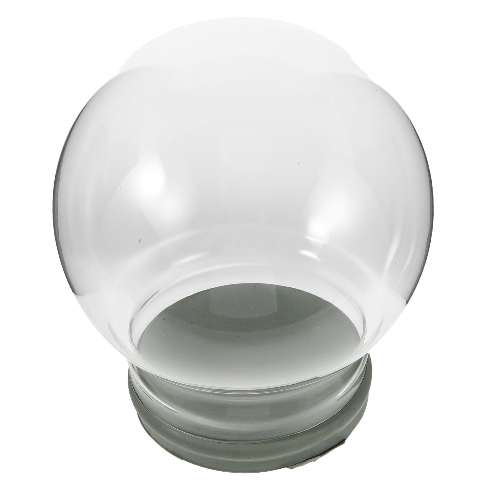 Toyvian 2 Piezas Globo de Nieve de Vidrio Transparente Vacío con Tapa de | Reutilizable, Diseño Engrosado y Fácil de Limpiar, Decoración Navideña para Hogar y Manualidades Año tras Año