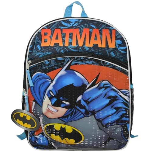 Batman Mochila escolar clássica unissex infantil, multicolorida, média, Multicor, Medium, Mochila escolar clássica