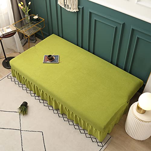 Housse de canapé extensible pour salon et décoration d'intérieur verte