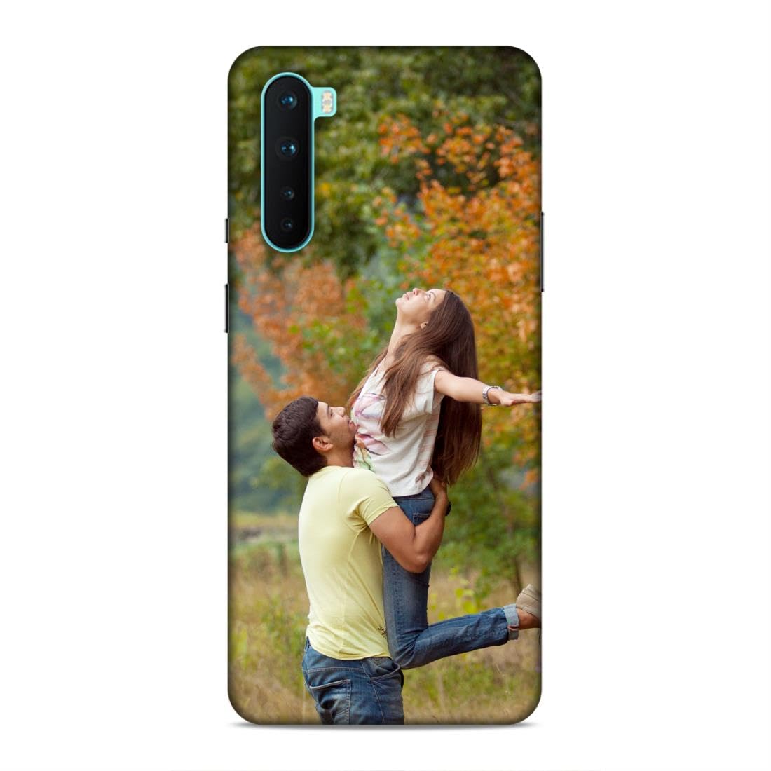 Expromium Customised Mobile Back Case for Oneplus Nord 5G (Own Photo with Frame, Name, Text, Font, Color), 3D Printed Hard Mobile Back Cover for Oneplus Nord 5G