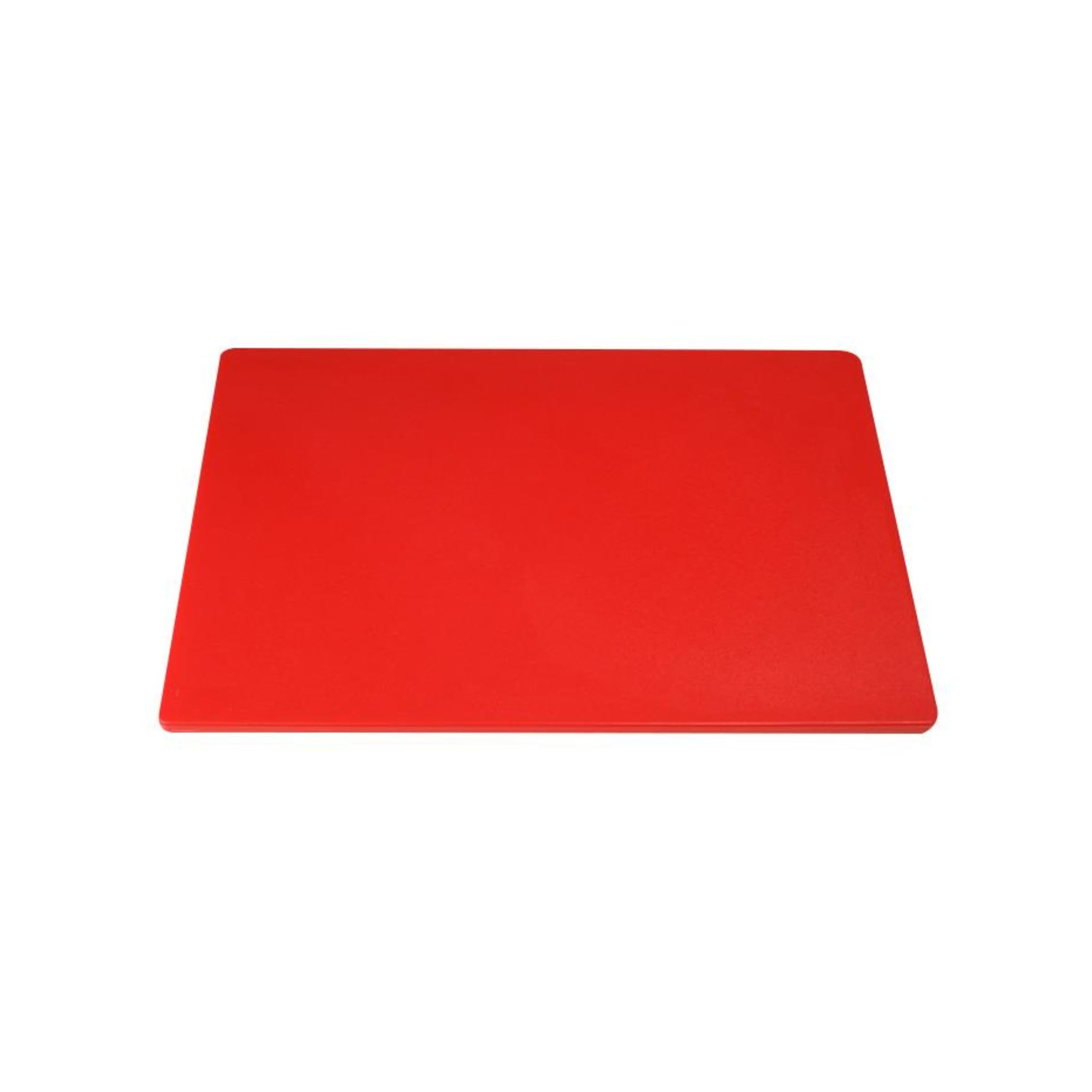 Professional Colour Coded Plastic Chopping Board 35.5 x 25.5cm / 14" (L) x 10" (W) HACCP Compliant Food Prep Cutting Board Lightweight Durable Non Slip - Red