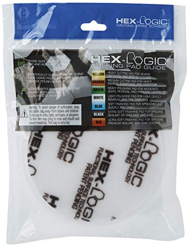 Image of Chemical Guys, Hex-Logic Light-Medium Polishing Pad, White, 5.5 in for 5 in