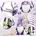 Lavender Gnomes Decor, Spring Gnomes Decorations for Home Indoor Outdoor Pastel Purple Spring Lavender Decorations Summer Gnome Tiered Tray Decor Gnome Gifts for Woman