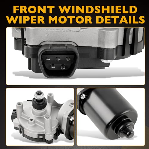 Image of Front Windshield Wiper Motor Compatible with 07-11 Toyota Camry, 06-18 RAV4, 11-13 Highlander, 09-13 Corolla /Matrix, 07-12 Yaris, 08-11 Lexus GS350 /GS450H /GS460 Replace 8250A178 8511002250