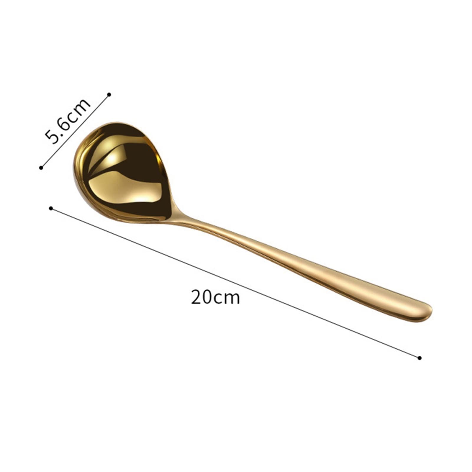 JINGYAN Cuillères à glace Stainless Steel Snack Tea Coffee Spoon Ice Cream(3)