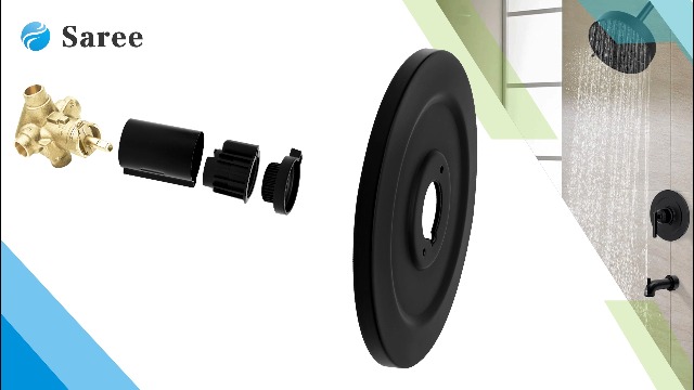Kit de grifería para ducha T2902EPBL Negro Mate con cabezal y manija | Acabado negro mate, compatible con kit de grifería Moen (válvula 2510 no incluida), instalación fácil para actualización de ducha miniatura 7