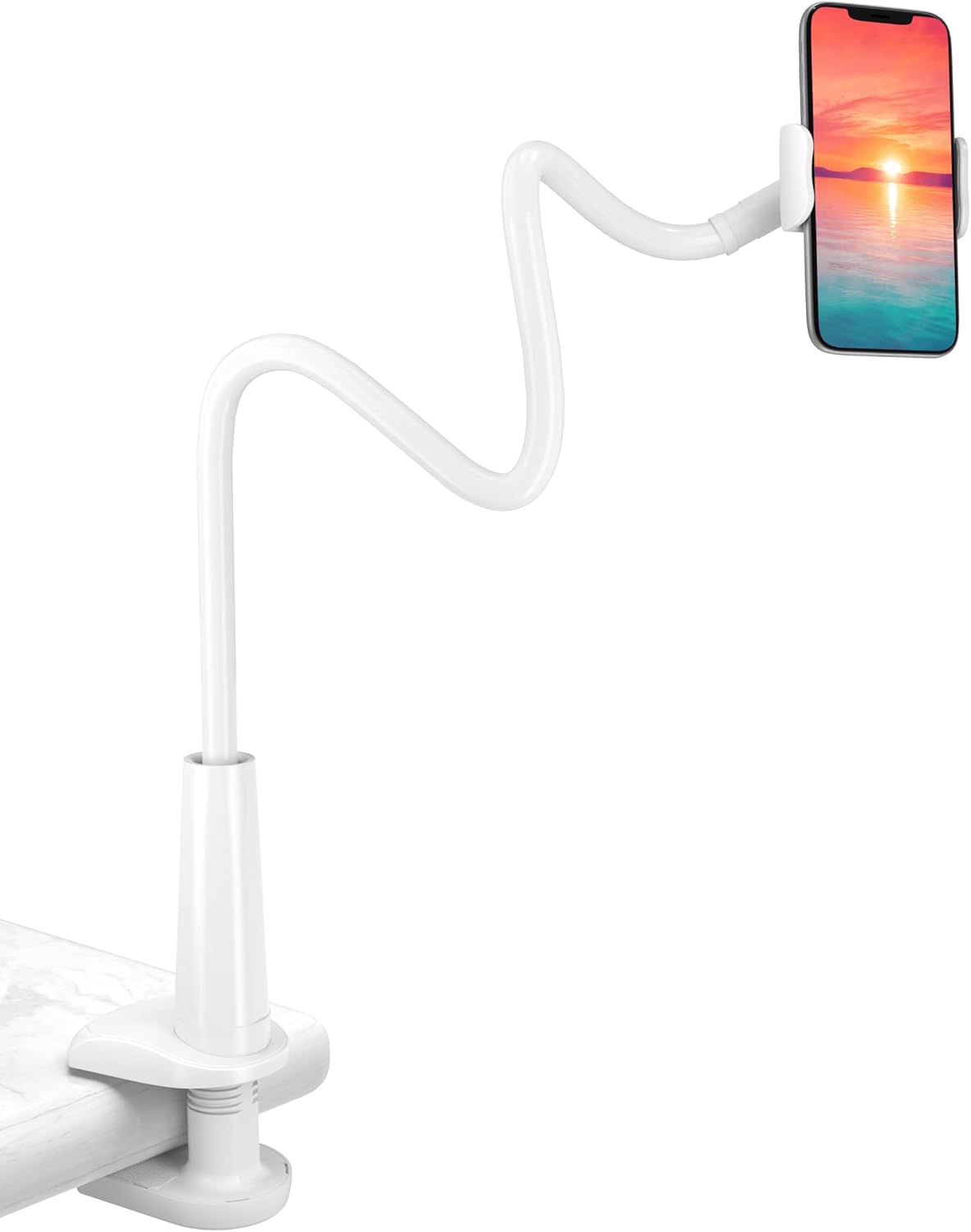 【強化版】 スマホ スタンド 携帯スタンド スマートフォン すまほすたんど 寝ながら オンライン授業 スマホアーム フレキシブル 360回転 土台強化 安定性 ベット 4〜7インチに多機種対応