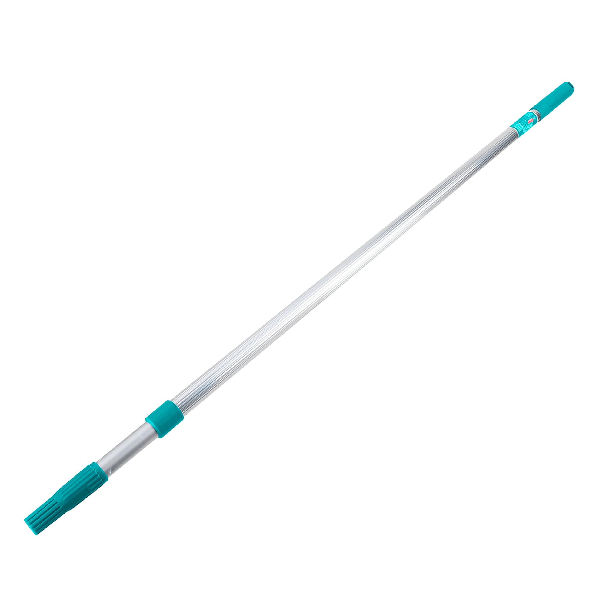 TOTAL - Manico Telescopico in Alluminio - Prolunga per Rullo da Pittura - Lunghezza Regolabile da 110 a 200 cm - 2 Sezioni con Filettatura - Resistente ed Ergonomico - Colore Blu - Rullo Non Incluso