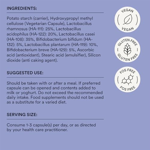 High Strength Probiotics for Adults – UDO’s Choice Adults Blend – 17 Billion CFU – 6 Gut-Specific Strains – Daily Microbiotics for Digestive Balance & Bowel Health – 30 Vegecaps – FOS & Gluten Free - Image 4
