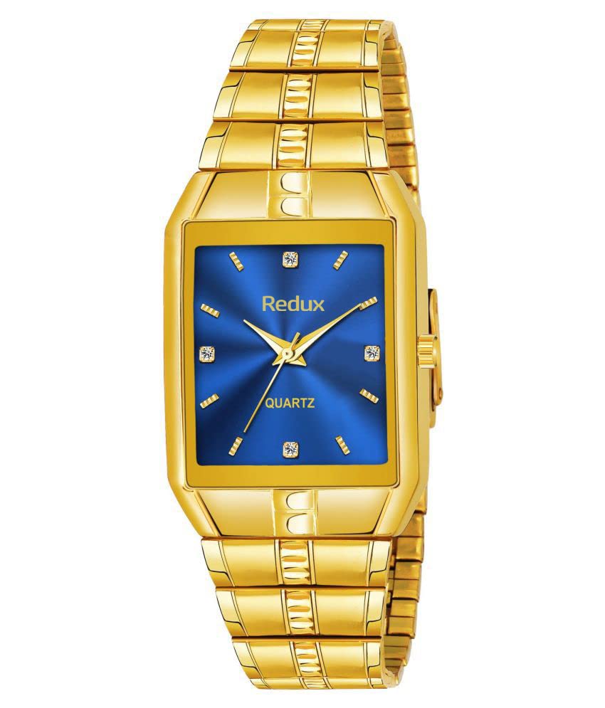REDUX MW-417 Blue Dial & Gold Plated Chain Watch for Mens & Womens (B09XKK61LY) Amazon Price History, Amazon Price Tracker
