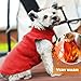 2 Stück Hundepullover Kleine Hunde, yisight Hundemantel, Hundebekleidung & Zubehör, Hundemantel für Kleine Hunde, (S-Code) Schwarz und Rot, Haustierbekleidung