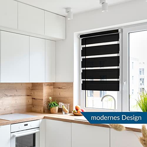 TEXMAXX® Tenda a rullo doppia Klemmfix senza