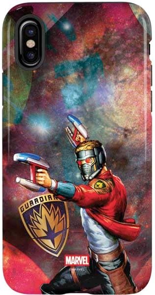 Skinit Pro Phone Case Compatible with iPhone X - Officially Licensed Marvel Star-Lord Cosmic Commander Design