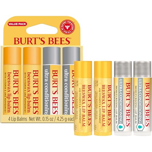 Burt's Bees Lip Balm and Ultra Conditioning Lip Balm, 0.15 oz., 4 Tubes - image 6