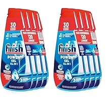 Finish Detersivo Lavastoviglie Fresh, Gel Lavastoviglie, 240 Lavaggi, 8 Confezioni da 30 Lavaggi di Liquido Lavastoviglie