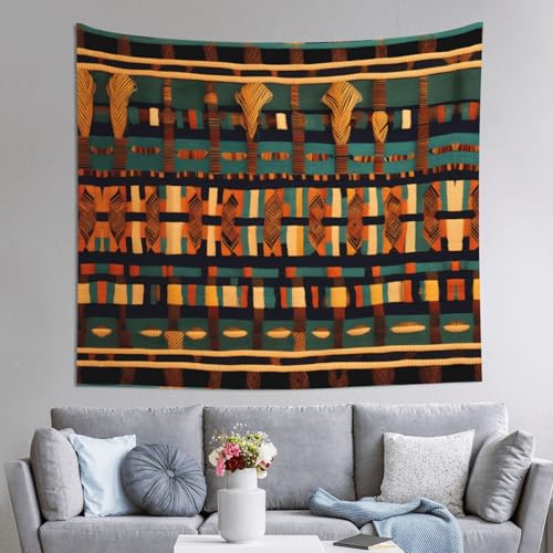 Tapisserie africaine EdWal 152x130 cm pour décoration de salon et de chambre