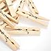 com-four® 100x Pinzas de Madera para Ropa - Pinzas de Madera sostenibles...