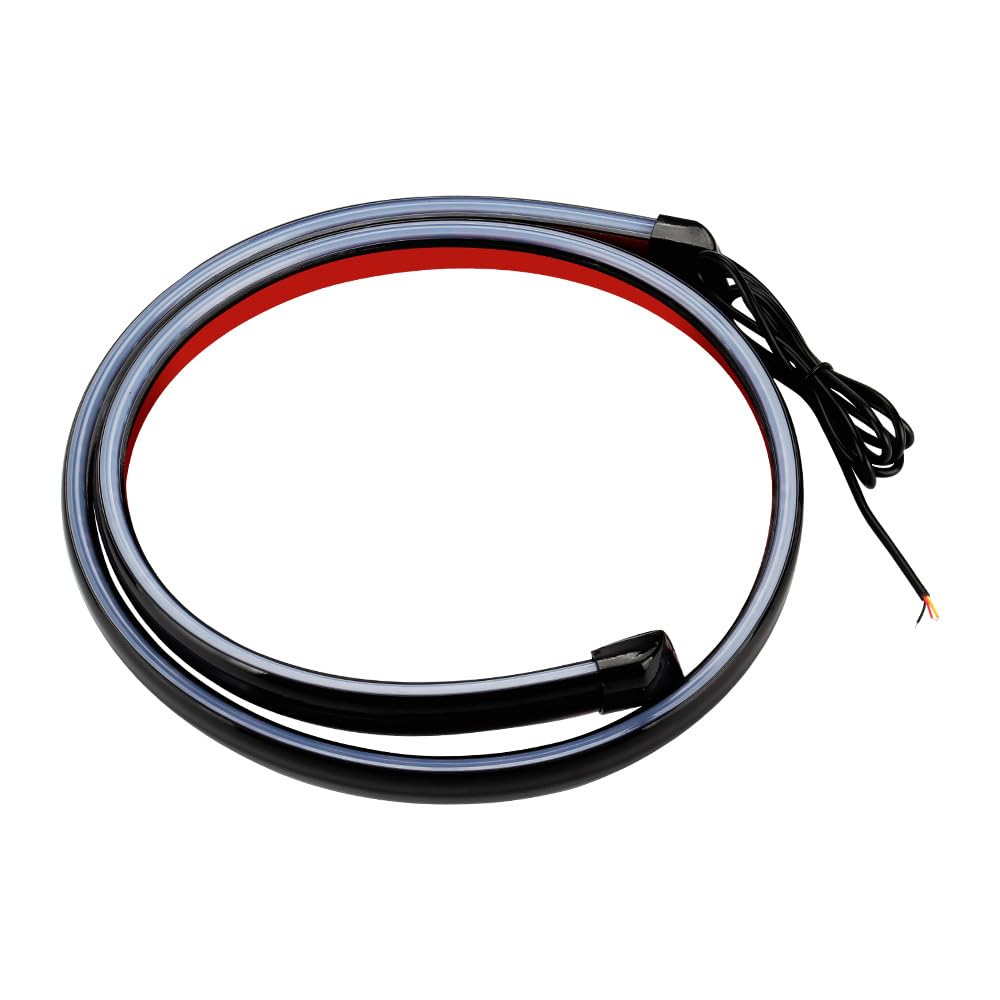 Baceyong Tira de luz de freno LED para el coche trasero, luz de freno del maletero, longitud 125 cm (49 pulgadas)