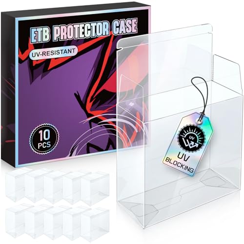 Image of 【99% UV-Blocking】 PKMN ETB Protector Case, Elite Trainer Box Protector, ETB Box Plastic Display Case-Compatible with Elite Trainer Boxes, 0.5mm Thick, Scratch-Resistant Material