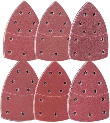 22 Fogli Carta Vetrata Per Levigatrice Mouse - Grana 80, Con 2 Testine Di Ricambio, Per Black & Decker - Foto 8