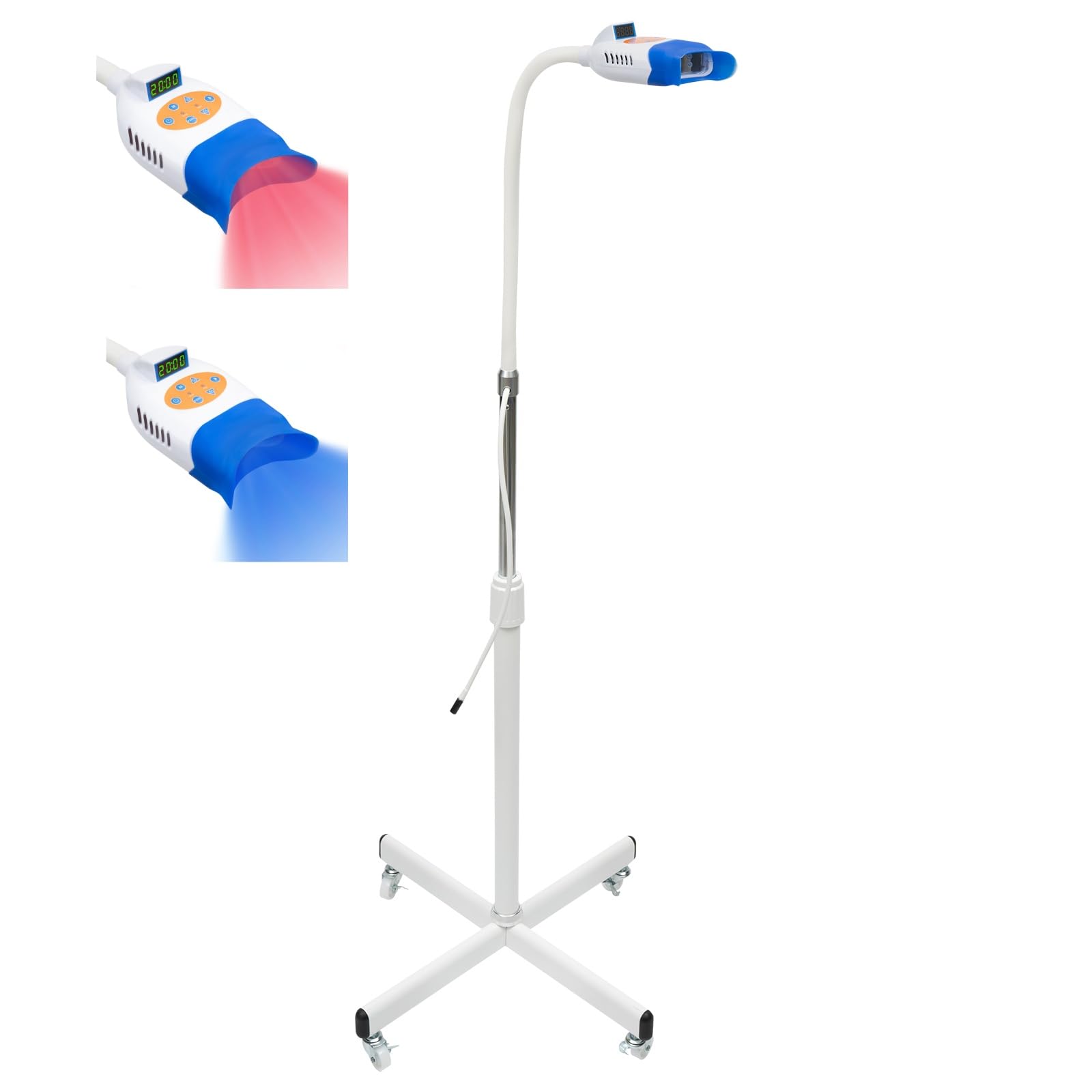 Bleaching Zähne, 36W 12V/3A Zahnbleaching Set Professionell, 6000 MW Ausgangsleistung Zahnaufhellung Licht 10 LED-Röhren