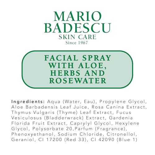 Mario Badescu Facial Spray with Aloe, Herbs and Rose Water, 4 FL OZ, Pack of 2 - image 8