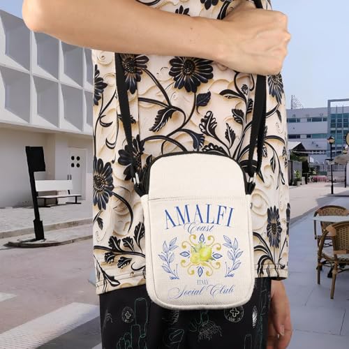 Amalfi Coast iItaly Trip Crossbody Bag Italy Vacation Trip Gift Amalfi Coast Social Club Shoulder Bag Lemon Lover Gift 6