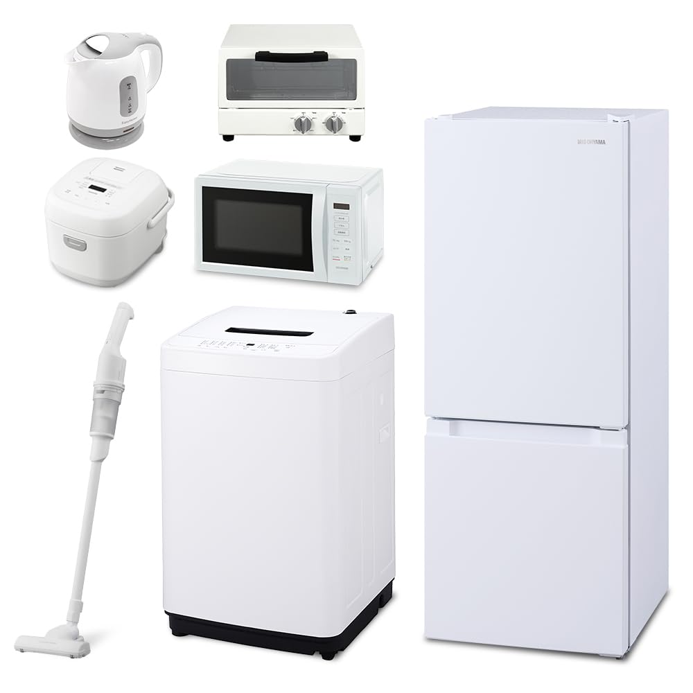 Amazon | 【新生活家電7点セット】アイリスオーヤマ 家電セット 冷蔵庫