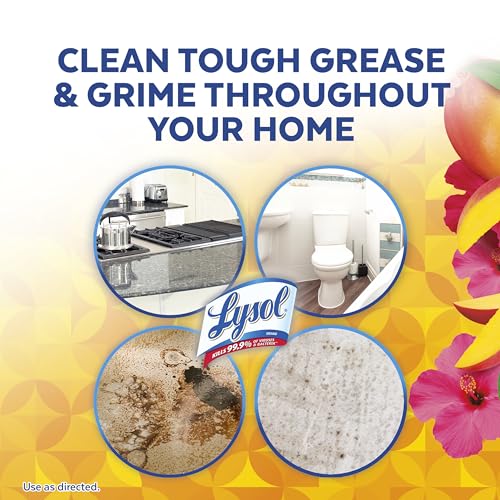 LYSOL Foaming Bathroom Cleaner & Disinfectant Spray, Mango Scent, 32 oz - image 4