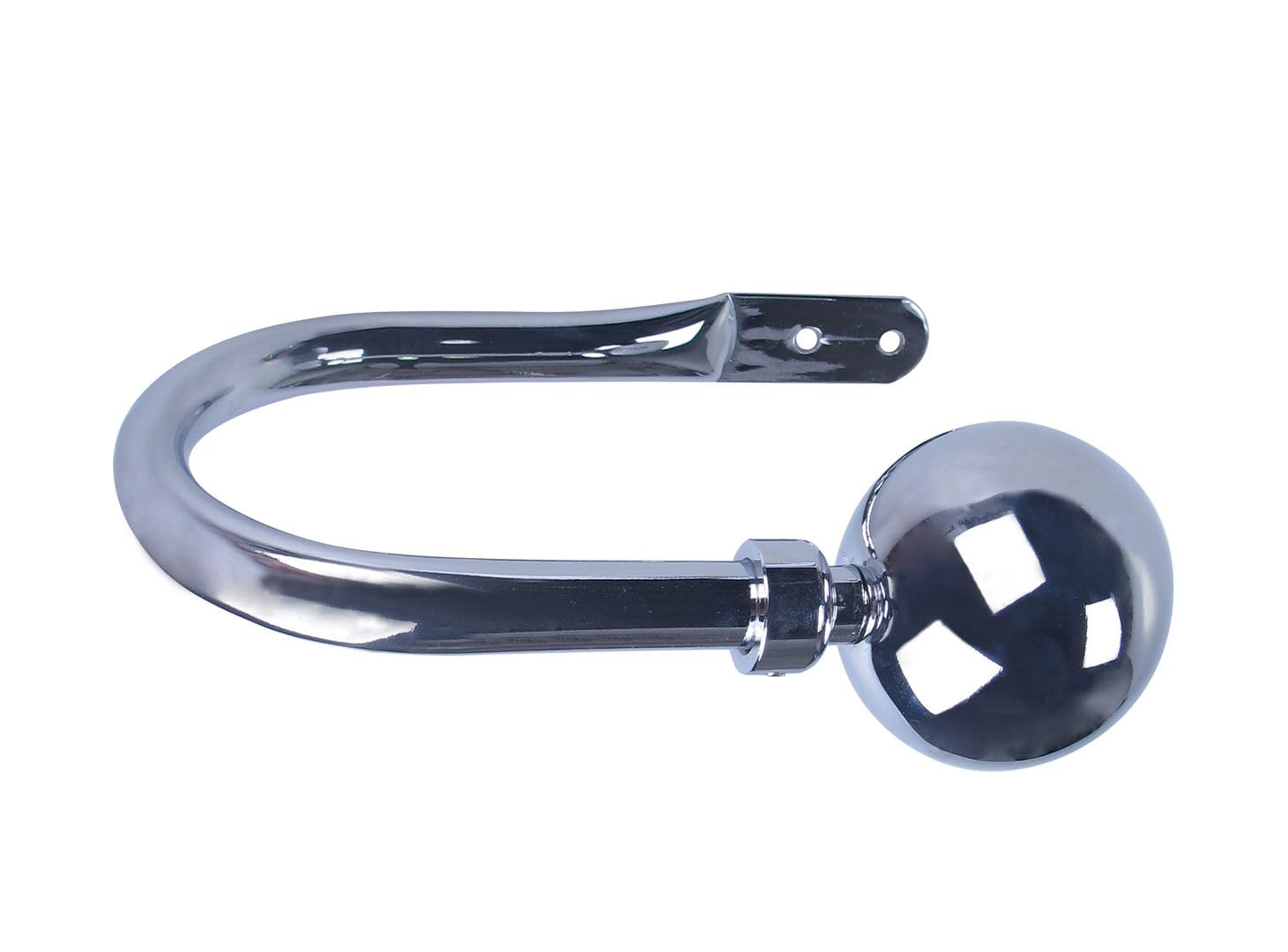 New Pair Of Ball End Polished Chrome Holdbacks By Umlout ®