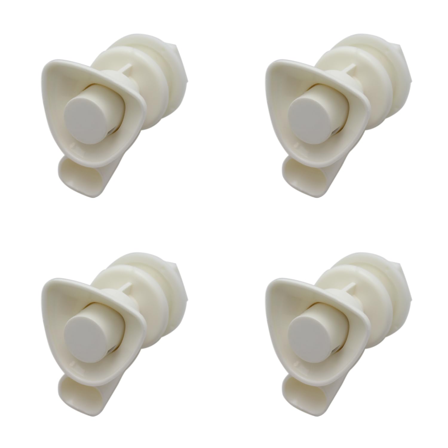 Maxmoral 4pcs Cooler Water Spigot, White Push Button Spigot Water Cooler Compatible with Rubbermaid Gott Cooler Valve