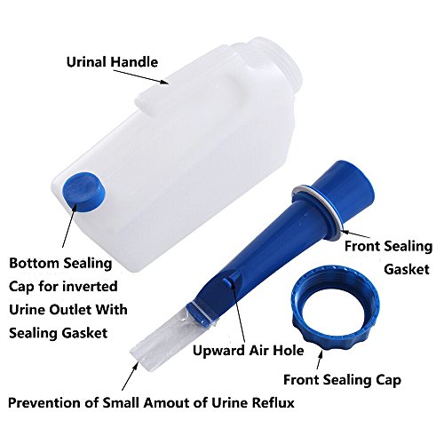 image for KEEPON Urinals for Women Men's Urine Bottle Portable Plastic Urinal fo
