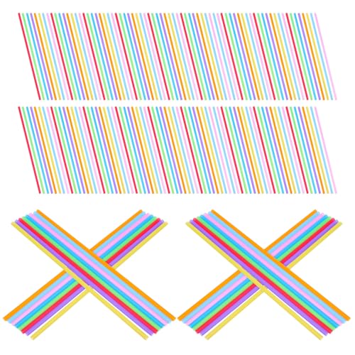 CHILDWEET 600 pitillos plásticos desechables multicolor