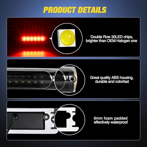 Image of Nilight Third Brake Light for Ford F150 1997-2003 F-150 Heritage 2004
