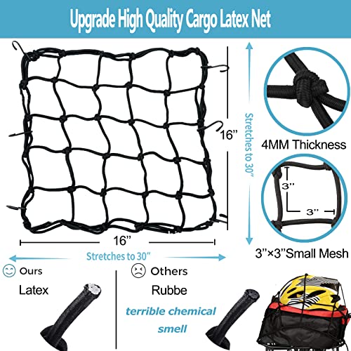 Rear Bike Rack,Bike Cargo Rack,Bicycle Pannier Rack with Reflector and Cargo Net,Height Adjustable Fit 26”-29” and 700c Bike - Image 8