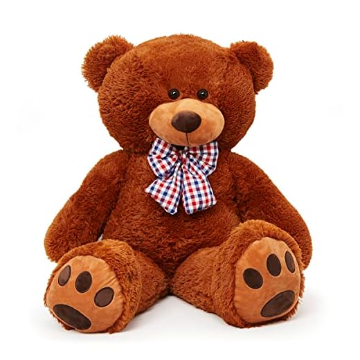 Rosenbär - Rose Teddybär 10 Zoll Hugz Teddy Blumenbär - Über 250 Dutzend künstliche Blumen - einzigartige Geschenke, Geschenke für Frauen Klare Geschenkbox (Wine red) 6 Lumaland Riesen XXL Teddybär Plüsch Kuschelbär Kuscheltier mit Kulleraugen 120 cm Braun