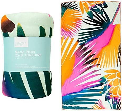FabFitFun Summer and Rose Oversized Yoga Beach Towel