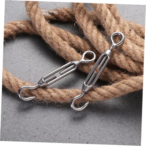 PATKAW juego de 5 tensores ajustables para cable de acero inoxidable 304 M5 con gancho y ojal para cercas, carpas y aplicaciones industriales miniatura 6