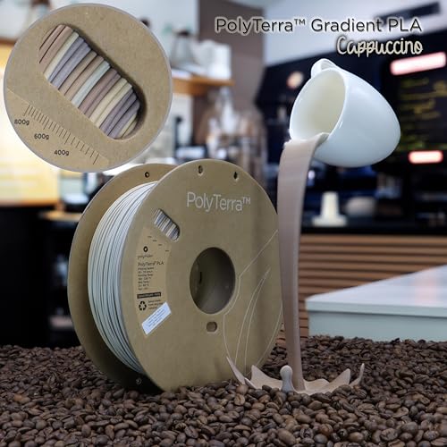 Image of Polymaker Matte PLA Filament Matte Cappuccino 1.75mm 1kg 3D Printing Filament, PolyTerra 3D Printer PLA Filament