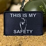 This is My Safety Morale Patches for Military Gear - Tactical Patches for Jackets with Hook & Loop Fitting, Funny Patches for Caps Bags Vests Jackets Backpacks Uniforms - Morale Patch