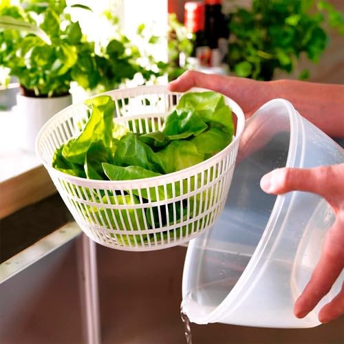 Centrífuga De Salada Secador Verduras Manual SELLNEEDS (Preto)